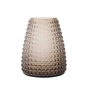 XL Boom Dim Scale Vase Medium , Smoke Grey