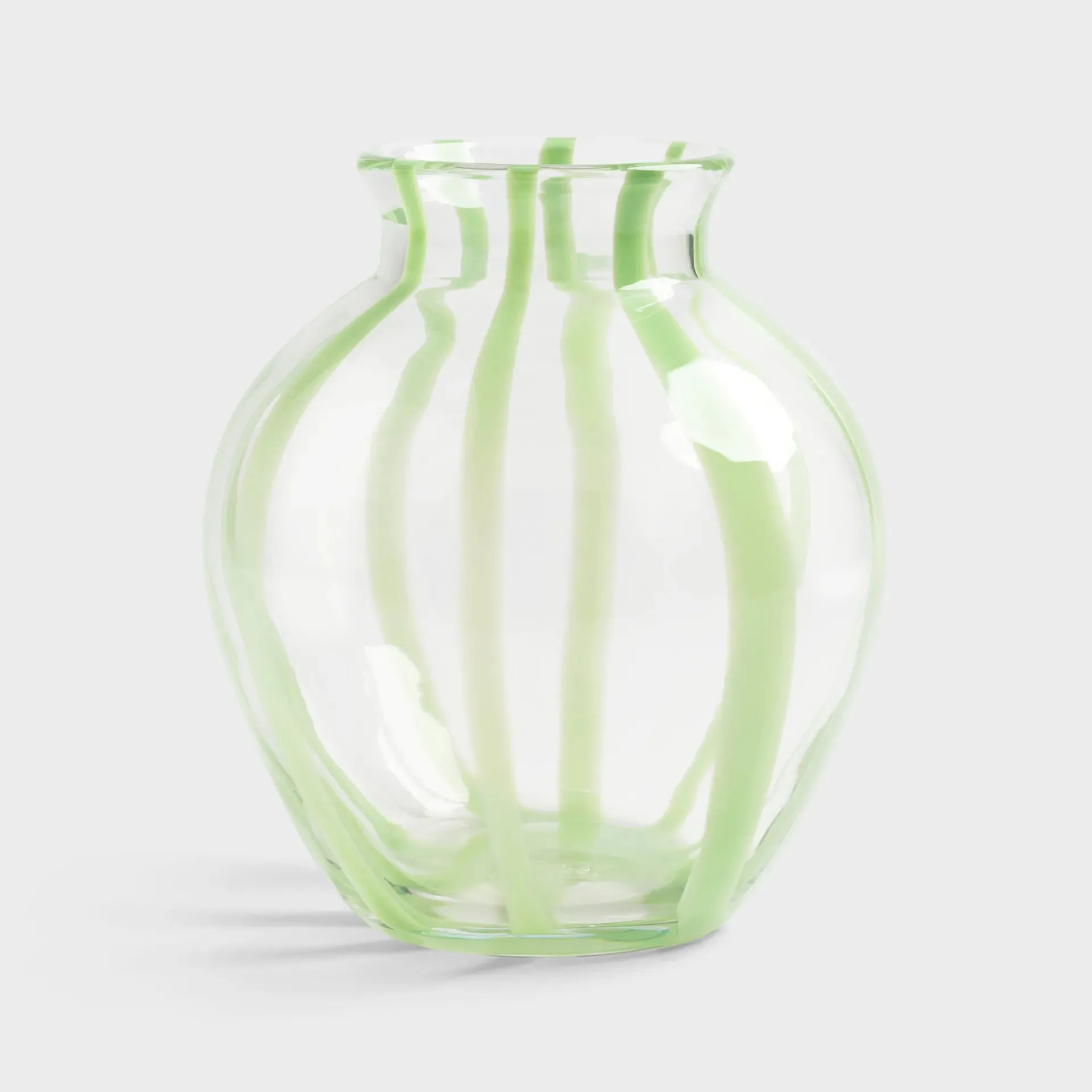 Yogu Stripe Vase (Green)