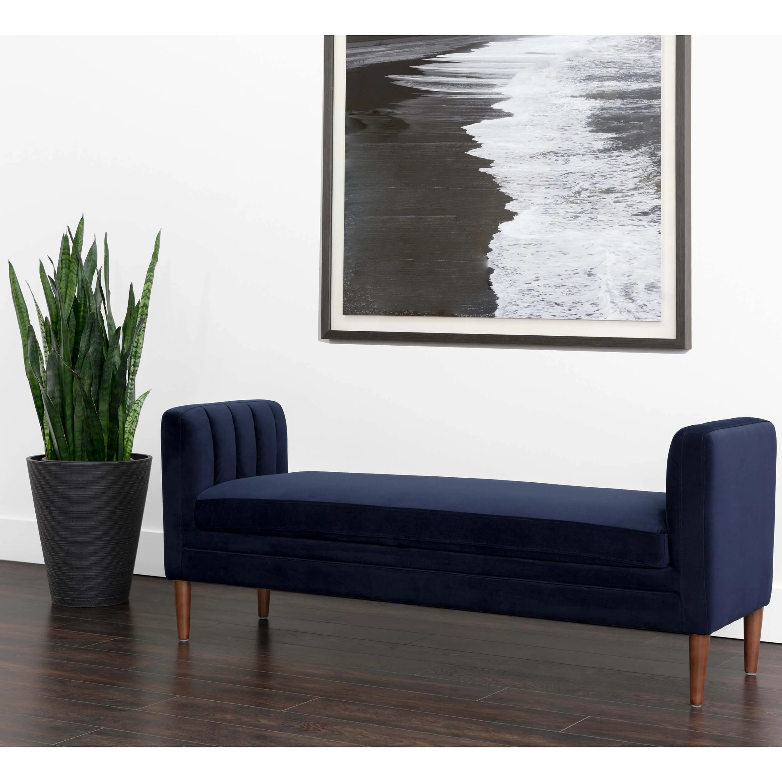 Yosi Bench,  Abbington Navy/Auburn Brown